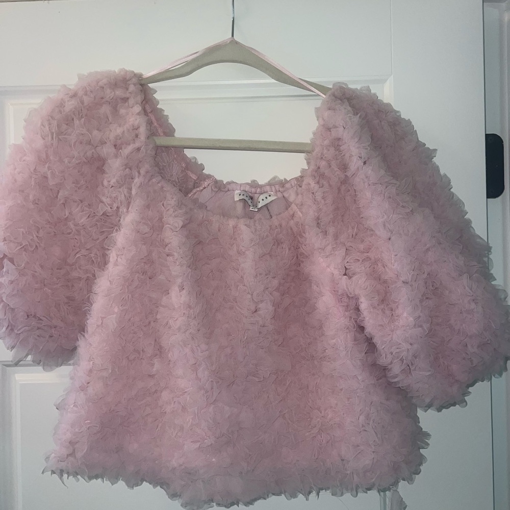 Endless Rose Pink Textured Blouse